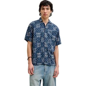 Jack & Jones Camicia A Maniche Corte Bluelyon Print Dobby Sky Captain / Realxfit L Jack & Jones Camicia A Maniche Corte Bluelyon Print Dobby Sky Captain / Realxfit L