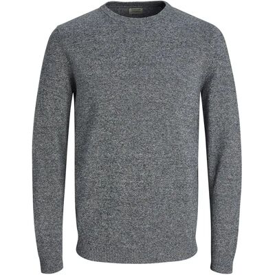 Jack & Jones Maglione Essential Basic Knitted Navy Blazer Twisted Jet Stream 2XL Jack & Jones Maglione Essential Basic Knitted Navy Blazer Twisted Jet Stream 2XL