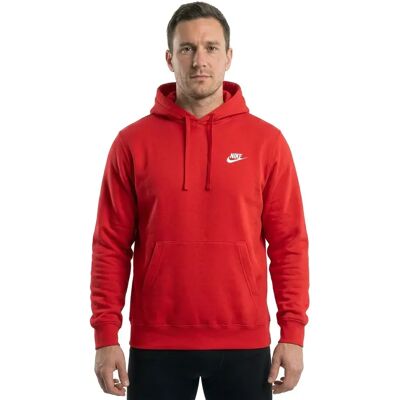 Nike Felpa Con Cappuccio Sportswear Club University Red / University Red / White L Nike Felpa Con Cappuccio Sportswear Club University Red / University Red / White L