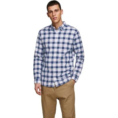 Jack & Jones Camicia A Maniche Lunghe Summer Mix Slim White L Jack & Jones Camicia A Maniche Lunghe Summer Mix Slim White L