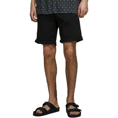 Jack & Jones Pantaloni Corti Bowie Solid Sa Black M Jack & Jones Pantaloni Corti Bowie Solid Sa Black M