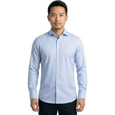 Hackett Camicia A Maniche Lunghe Poplin Classic Dc Sky XL-2XL Hackett Camicia A Maniche Lunghe Poplin Classic Dc Sky XL-2XL
