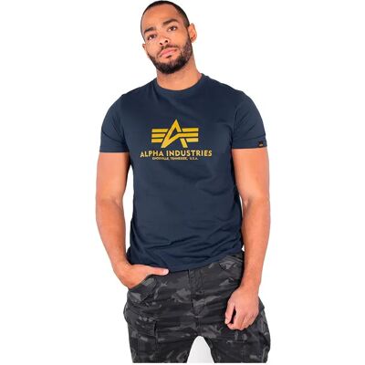 Alpha Industries Maglietta A Maniche Corte Basic New Navy XL Alpha Industries Maglietta A Maniche Corte Basic New Navy XL