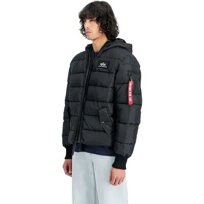 Alpha Industries Giacca Hooded Puffer Fd Black 3XL Alpha Industries Giacca Hooded Puffer Fd Black 3XL