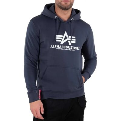 Alpha Industries Felpa Con Cappuccio Basic Navy XS Alpha Industries Felpa Con Cappuccio Basic Navy XS