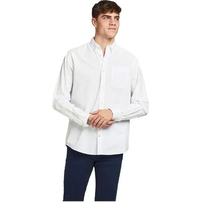 Jack & Jones Camicia A Maniche Lunghe Oxford White / Slim Fit 2XL Jack & Jones Camicia A Maniche Lunghe Oxford White / Slim Fit 2XL