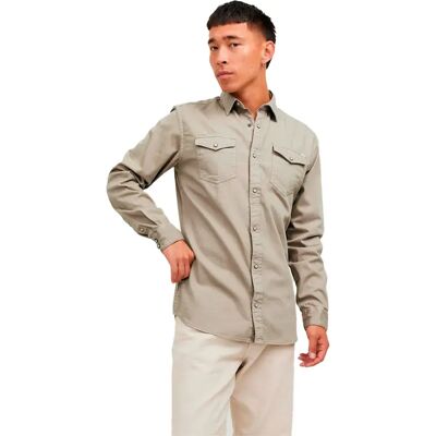 Jack & Jones Camicia A Maniche Lunghe Sheridan Crockery / Slim Fit 2XL Jack & Jones Camicia A Maniche Lunghe Sheridan Crockery / Slim Fit 2XL