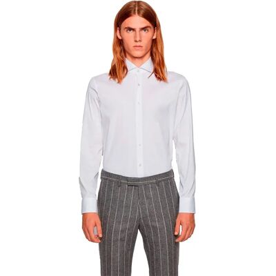Boss Camicia A Maniche Lunghe Jason White 38 Boss Camicia A Maniche Lunghe Jason White 38