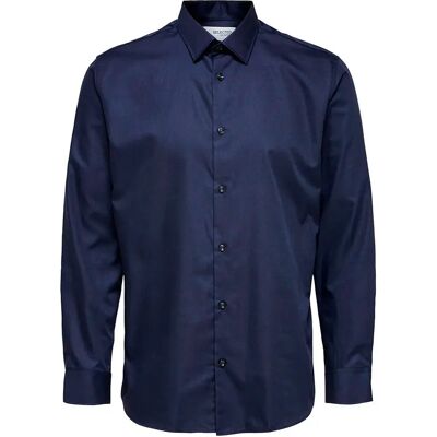 Selected Camicia A Maniche Lunghe Ethan Classic Slim Peacoat 2XL Selected Camicia A Maniche Lunghe Ethan Classic Slim Peacoat 2XL