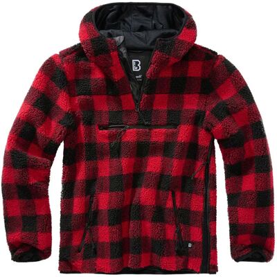 Brandit Giacca Teddy Worker Red / Black 2XL Brandit Giacca Teddy Worker Red / Black 2XL
