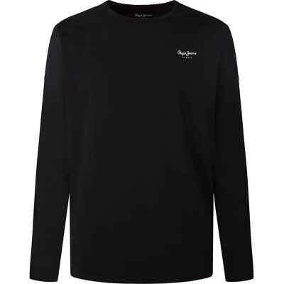 Pepe Jeans Maglietta A Maniche Lunghe Original Basic 2 Black XL Pepe Jeans Maglietta A Maniche Lunghe Original Basic 2 Black XL