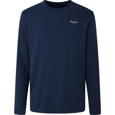 Pepe Jeans Maglietta A Maniche Lunghe Original Basic 2 Navy XL Pepe Jeans Maglietta A Maniche Lunghe Original Basic 2 Navy XL