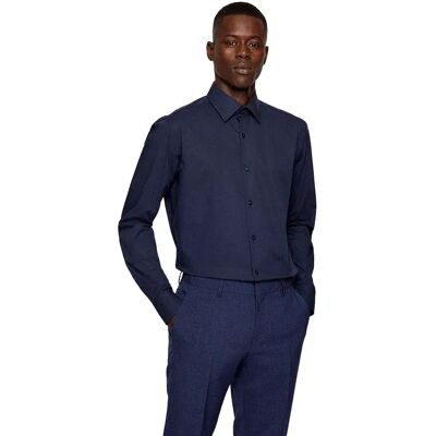 Boss Camicia A Maniche Lunghe Joe Kent Dark Blue 37 Boss Camicia A Maniche Lunghe Joe Kent Dark Blue 37