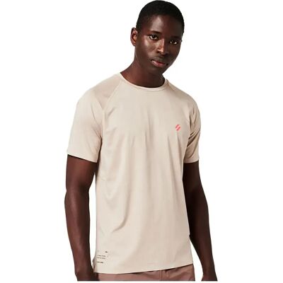 Superdry T-Shirt Sport Train Premium a Maniche Corte per Uomo - Beige - 2XL Superdry T-Shirt Sport Train Premium a Maniche Corte per Uomo - Beige - 2XL