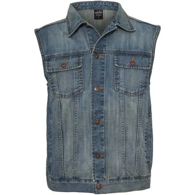 Urban Classics Gilet Denim Gt bleu clair 5XL Urban Classics Gilet Denim Gt bleu clair 5XL