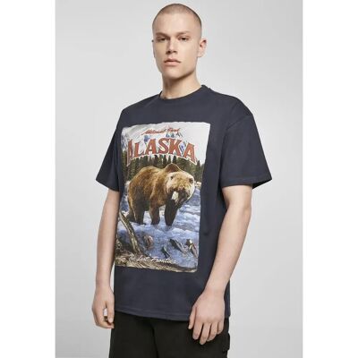 Mister Tee Maglietta A Maniche Corte Alaska Vintage Oversize bleu marine 2XL Mister Tee Maglietta A Maniche Corte Alaska Vintage Oversize bleu marine 2XL