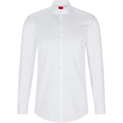 Hugo Camicia A Maniche Lunghe Kason Open White 42 Hugo Camicia A Maniche Lunghe Kason Open White 42