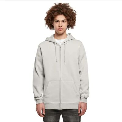 Build Your Brand Heavy Zip Hoody - Felpa con zip grigia - Unisex Build Your Brand Heavy Zip Hoody - Felpa con zip grigia - Unisex