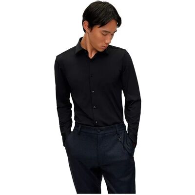 Hugo Camicia A Maniche Lunghe Kenno Black 45 Hugo Camicia A Maniche Lunghe Kenno Black 45