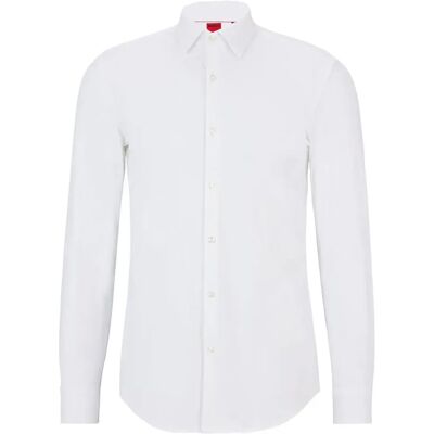 Hugo Camicia A Maniche Lunghe Kenno Open White 41 Hugo Camicia A Maniche Lunghe Kenno Open White 41