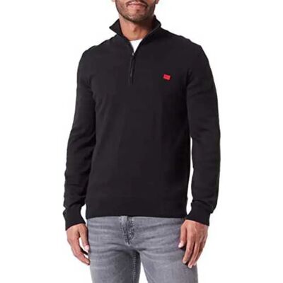 Hugo Maglione Con Mezza Zip San Quintus C Black M Hugo Maglione Con Mezza Zip San Quintus C Black M