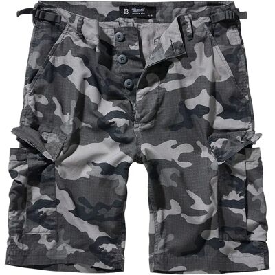 Brandit Pantaloni Corti Cargo Bdu Ripstop Grey Camo 7XL Brandit Pantaloni Corti Cargo Bdu Ripstop Grey Camo 7XL