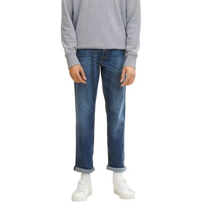 Tom Tailor Jeans Marvin Straight Used Mid Stone Blue Denim 38 Tom Tailor Jeans Marvin Straight Used Mid Stone Blue Denim 38