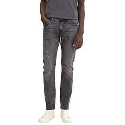 Tom Tailor Jeans Slim Piers Destroyed Mid Stone Grey Denim 30 Tom Tailor Jeans Slim Piers Destroyed Mid Stone Grey Denim 30