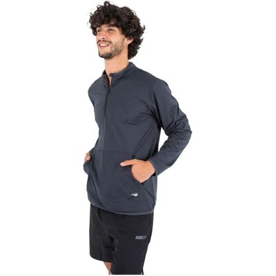 Hurley Felpa Con Mezza Zip Mesa Onshore Dark Stone Grey M Hurley Felpa Con Mezza Zip Mesa Onshore Dark Stone Grey M