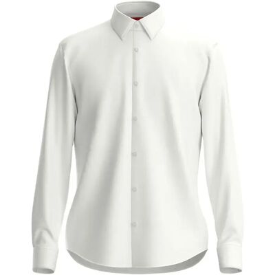 Hugo Camicia A Maniche Lunghe Ermo Open White 40 Hugo Camicia A Maniche Lunghe Ermo Open White 40