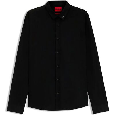 Hugo Camicia A Maniche Lunghe Ero3 1023670 01 Black 42 Hugo Camicia A Maniche Lunghe Ero3 1023670 01 Black 42