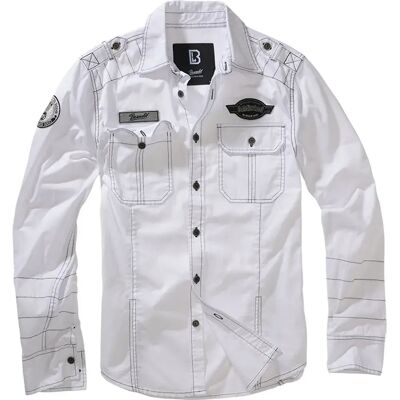 Brandit Camicia A Maniche Lunghe Luis Vintage White M Brandit Camicia A Maniche Lunghe Luis Vintage White M