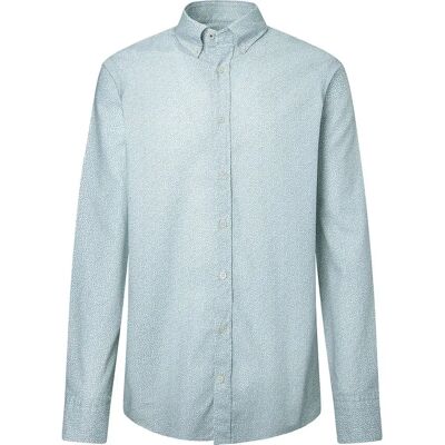 Hackett Camicia A Maniche Lunghe Mini Floral Print White / Green 2XL Hackett Camicia A Maniche Lunghe Mini Floral Print White / Green 2XL