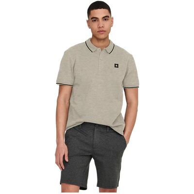Only & Sons Polo A Maniche Corte Fletcher Chinchilla 2XL Only & Sons Polo A Maniche Corte Fletcher Chinchilla 2XL