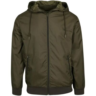 Build Your Brand Giacca Windrunner Olive / Olive S Build Your Brand Giacca Windrunner Olive / Olive S