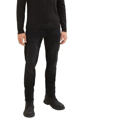Tom Tailor Jeans 1021161 Used Dark Stone Black Denim 36 Tom Tailor Jeans 1021161 Used Dark Stone Black Denim 36