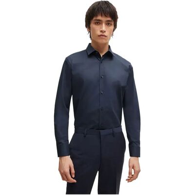 Hugo Camicia A Maniche Lunghe Elisha Navy 42 Hugo Camicia A Maniche Lunghe Elisha Navy 42