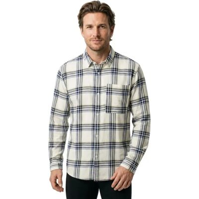 Tom Tailor Camicia A Maniche Lunghe 103758 Relaxed Checked Wool White Black Blue Check L Tom Tailor Camicia A Maniche Lunghe 103758 Relaxed Checked Wool White Black Blue Check L