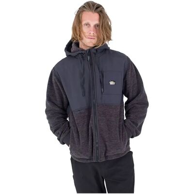 Hurley Felpa Con Zip Huron Burrito Dk Stone Grey M Hurley Felpa Con Zip Huron Burrito Dk Stone Grey M