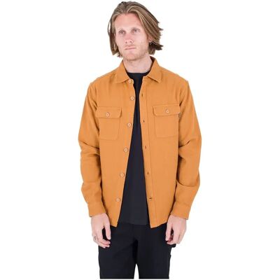 Hurley Camicia A Maniche Lunghe Santa Cruz Twill Earthstone S Hurley Camicia A Maniche Lunghe Santa Cruz Twill Earthstone S