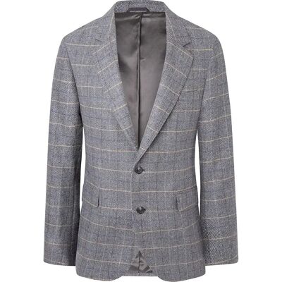 Hackett Blazer Tattersal Grey / Multicolor 38 Hackett Blazer Tattersal Grey / Multicolor 38