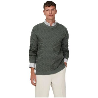 Only & Sons Maglione Kalle Castor Gray 2XL Only & Sons Maglione Kalle Castor Gray 2XL