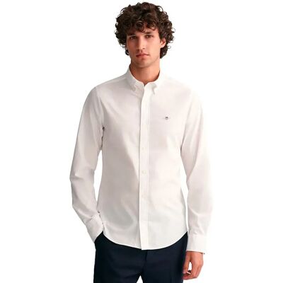 Gant Camicia A Maniche Lunghe Slim White 3XL Gant Camicia A Maniche Lunghe Slim White 3XL