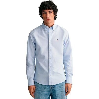 Gant Camicia A Maniche Lunghe Slim Oxford Light Blue 4XL Gant Camicia A Maniche Lunghe Slim Oxford Light Blue 4XL