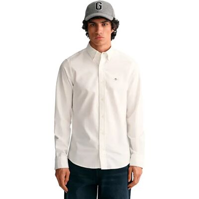 Gant Camicia A Maniche Lunghe Slim Oxford White 3XL Gant Camicia A Maniche Lunghe Slim Oxford White 3XL