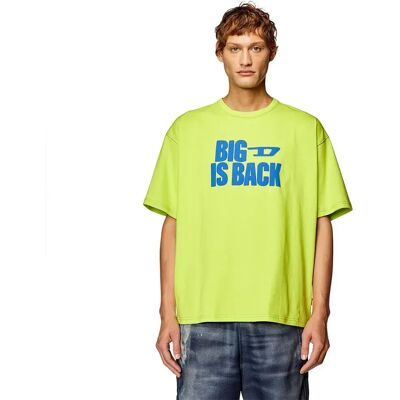Diesel Maglietta A Maniche Corte Boxt Back Acid Lime S Diesel Maglietta A Maniche Corte Boxt Back Acid Lime S