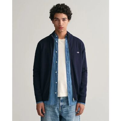 Gant Maglione Con Mezza Zip 8030164 Evening Blue 2XL Gant Maglione Con Mezza Zip 8030164 Evening Blue 2XL