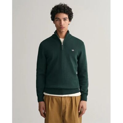 Gant Maglione Con Mezza Zip 8030170 Tartan Green 2XL Gant Maglione Con Mezza Zip 8030170 Tartan Green 2XL