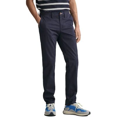Gant Pantaloni Chino Twill Slim Fit Marine 30 Gant Pantaloni Chino Twill Slim Fit Marine 30