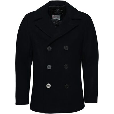 Superdry Cappotto Merchant Wool Pea Eclipse Navy 2XL Superdry Cappotto Merchant Wool Pea Eclipse Navy 2XL